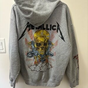 Metallica Gray Graphic Hoodie